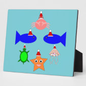 クリスマス海の生き物 フォトプラーク (側面)