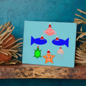 クリスマス海の生き物 フォトプラーク (側面)