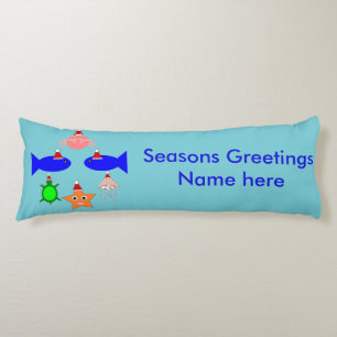 クリスマス海の生き物 ボディピロー