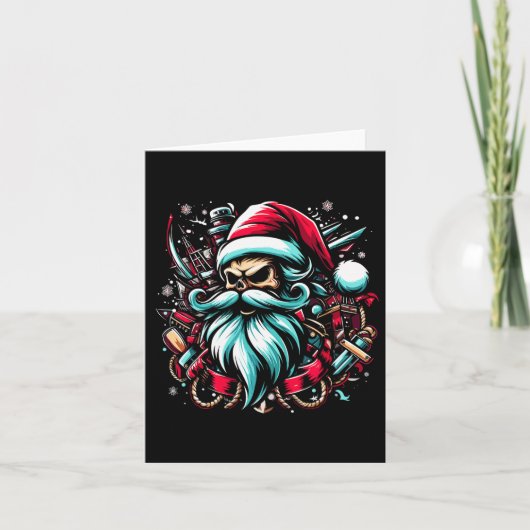 クリスマス海賊キャプテンBoater Boating Captain Sa カード (正面)