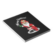 クリスマス消防士サンタウィンター ノートパッド (アングル)