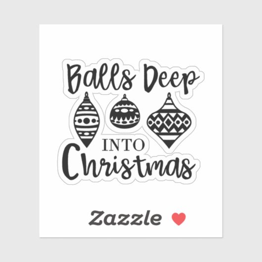 クリスマス深いへのボールおもしろいクリスマス シール (シート)