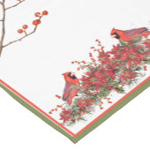 クリスマス深紅色ショートテーブルランナー ショートテーブルランナー (コーナー)