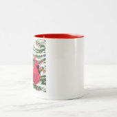 クリスマス深紅色ズマグバイJML ツートーンマグカップ (中央)
