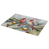 クリスマス深紅色 カッティングボード (角)