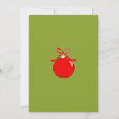 クリスマス渦巻形の 招待状 (裏面)