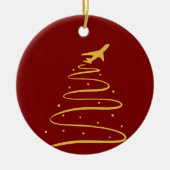 クリスマス準備離陸オーナメント セラミックオーナメント (正面)