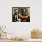 クリスマス準備， 1896 ポスター (キッチン)