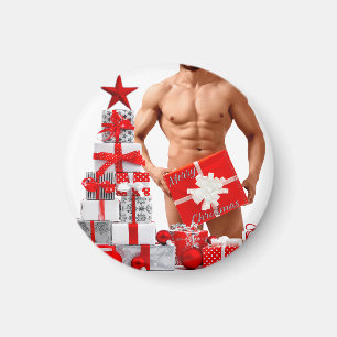 クリスマス滑りやすいジョーゲイプライドギフトLGBTQIAラップ マグネット