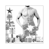 クリスマス滑りやすいジョーゲイプライドギフトLGBTQIAラップ ラバースタンプ (インプリント)