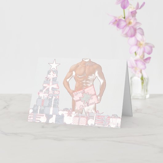 クリスマス滑りやすいジョーゲイプライドギフトLGBTQIAラップ 箔シーズンカード (蘭)