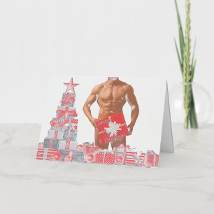 クリスマス滑りやすいジョーゲイプライドギフトLGBTQIAラップ 箔シーズンカード