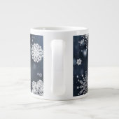 クリスマス滑りやすいジョー様々な形状のサイズを落とす ジャンボコーヒーマグカップ (裏面)