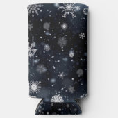 クリスマス滑りやすいジョー様々な形状のサイズを落とす スリム缶クーラー (正面)