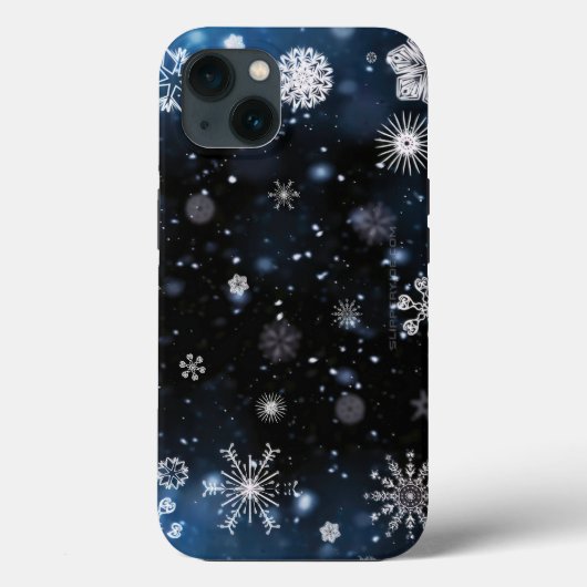 クリスマス滑りやすいジョー様々な形状のサイズを落とす Case-Mate iPhoneケース (裏面)