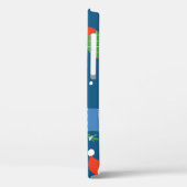 クリスマス漫画の猫のかわいい柄 Case-Mate iPhoneケース (裏面 / 左)