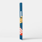 クリスマス漫画の猫のかわいい柄 Case-Mate iPhoneケース (裏面 / 右)