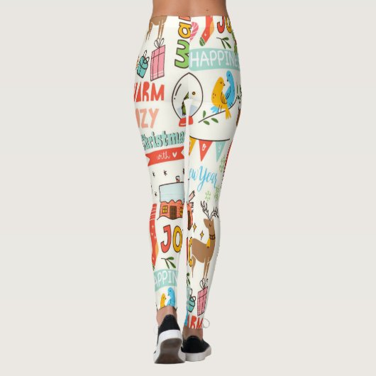 クリスマス漫画漫画のキャラクター レギンス (裏面)