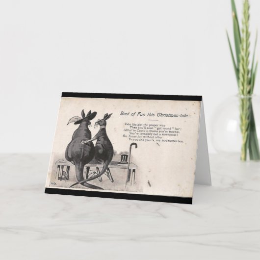 クリスマス潮、カンガルー シーズンカード (正面)