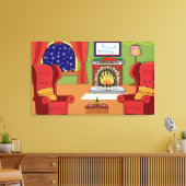 クリスマス火災 キャンバスプリント (インサイチュ (リビング))