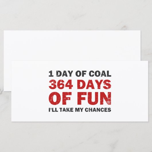 クリスマス炭VS 364日のおもしろい (正面/裏面)