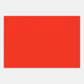 クリスマス無地のレッド ラッピングペーパーシート (正面3)