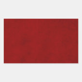 クリスマス無地の赤の休日の色の背景トレンド 長方形シール (正面)