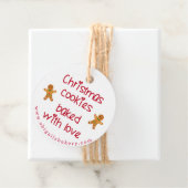 クリスマス焼いたクッキーとラブジンジャーブレッドマン フェイバータグ (インサイチュ)