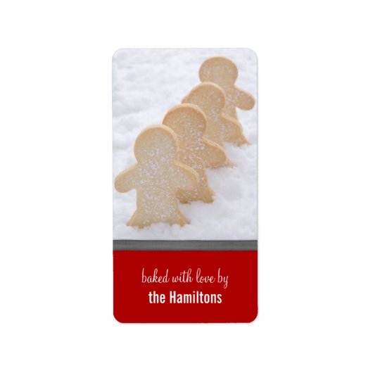 クリスマス焼いたグッズラベル ラベル (正面)