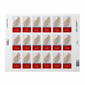 クリスマス焼いたグッズラベル ラベル (フルシート)