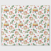 クリスマス焼いたグッズ ラッピングペーパー (フラット)