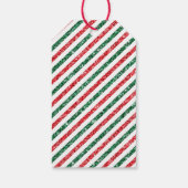 クリスマス焼いたヴィンテージとラブグリッター ギフトタグ (裏面)