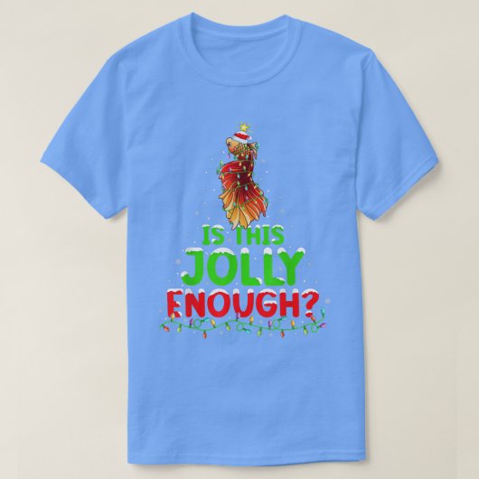 クリスマス照明はすてきこれだけのベッタフィッシュChri Tシャツ (デザイン正面)