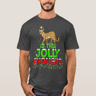 クリスマス照明は十分なすてきクーガークリスマ Tシャツ
