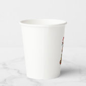 クリスマス照明サンタシルキーテリアードッグクリスマス 紙コップ (右)
