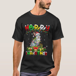 クリスマス照明サンタハットアクティックハレクリスメリーマ Tシャツ