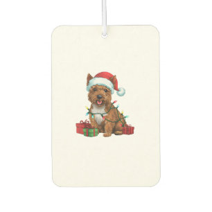 クリスマス照明サンタハットカーンテリアードックリスマ カーエアーフレッシュナー