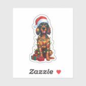 クリスマス照明サンタハットゴードンセッタードドクリスマ シール (シート)