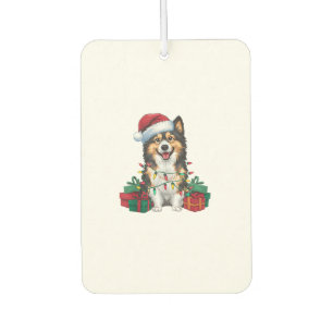 クリスマス照明サンタハットタマスカンドッグクリスマス カーエアーフレッシュナー