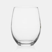 クリスマス照明サンタハットダッシュンドドッグクリスマス ステムなしワイングラス (右)