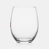 クリスマス照明サンタハットダッシュンドドッグクリスマス ステムなしワイングラス (左)