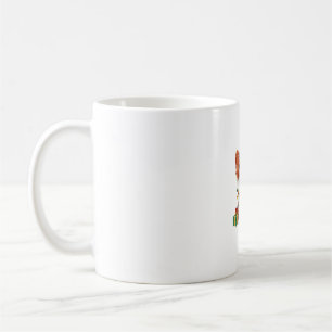 クリスマス照明サンタハットパピロンドッグクリスマス_1 コーヒーマグカップ