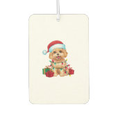 クリスマス照明サンタハットマルティポドグクリスマス カーエアーフレッシュナー (正面)