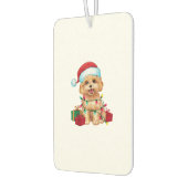 クリスマス照明サンタハットマルティポドグクリスマス カーエアーフレッシュナー (左)