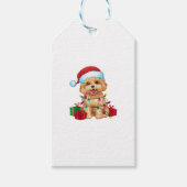 クリスマス照明サンタハットマルティポドグクリスマス ギフトタグ (正面)