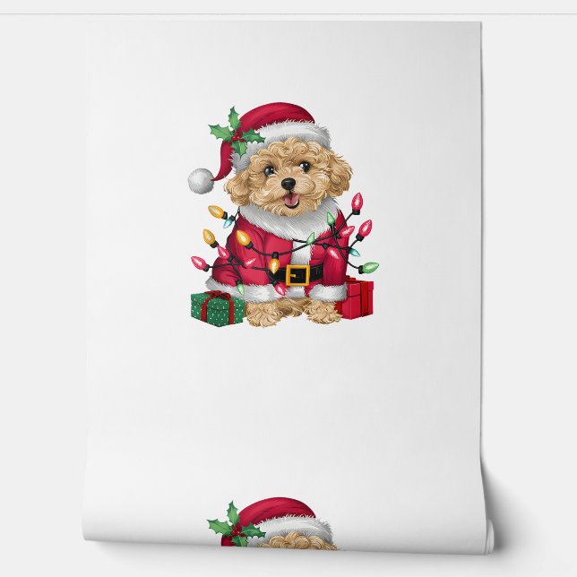 クリスマス照明サンタマルティポドグクリスマス 壁紙 (ほどく)