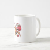 クリスマス照明サンタライディングビッツラドッグクリスマス コーヒーマグカップ (正面右)