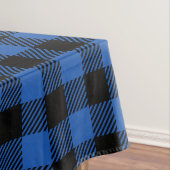 クリスマス熱帯魚の青いバッファローパターンの漫画 テーブルクロス (インサイチュ)