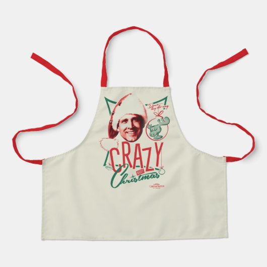クリスマス熱狂するの休暇 エプロン (正面)