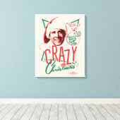 クリスマス熱狂するの休暇 キャンバスプリント (インサイチュ (ウッドフロア))